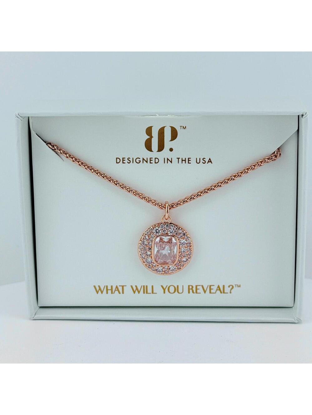 Bomb Party April 2026 Necklace "The Calista Necklace" Rose Gold NK25357